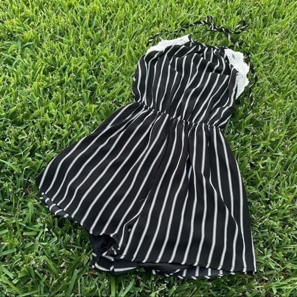 Pin Stripe Romper   BD1